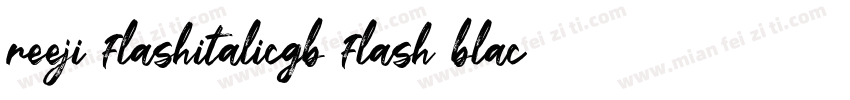 reeji flashitalicgb flash black字体转换